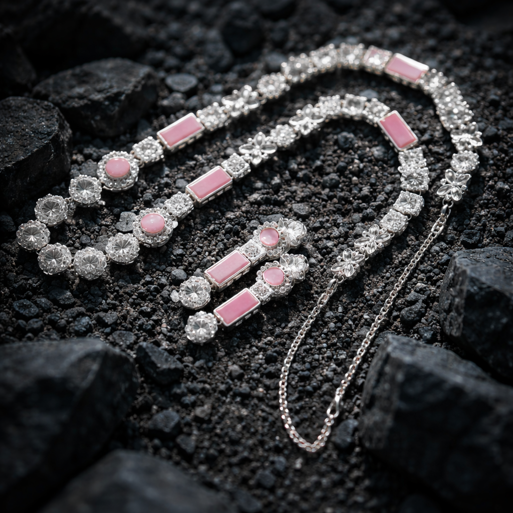 Trendy Egyptian mala with earrings