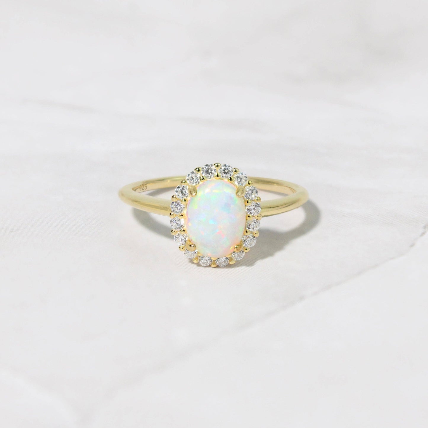 Oval Opal Ring: Gold / 6