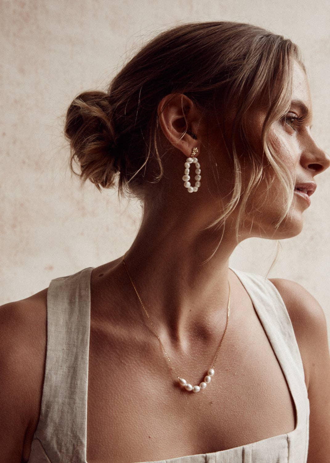 LILA PEARL NECKLACE: Silver