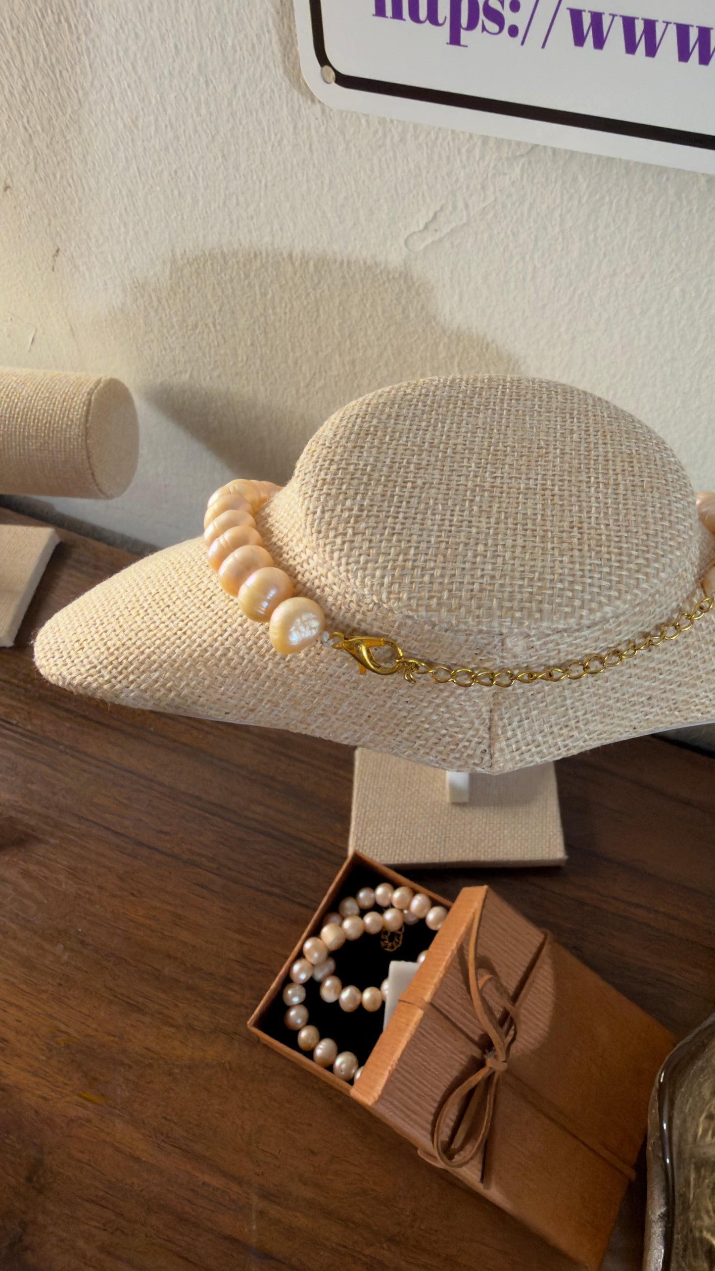 Freshwater Pearl Necklace & Stud Earring Set