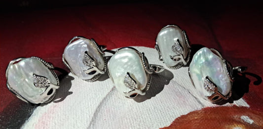 Elegant Statement Pearl Ring