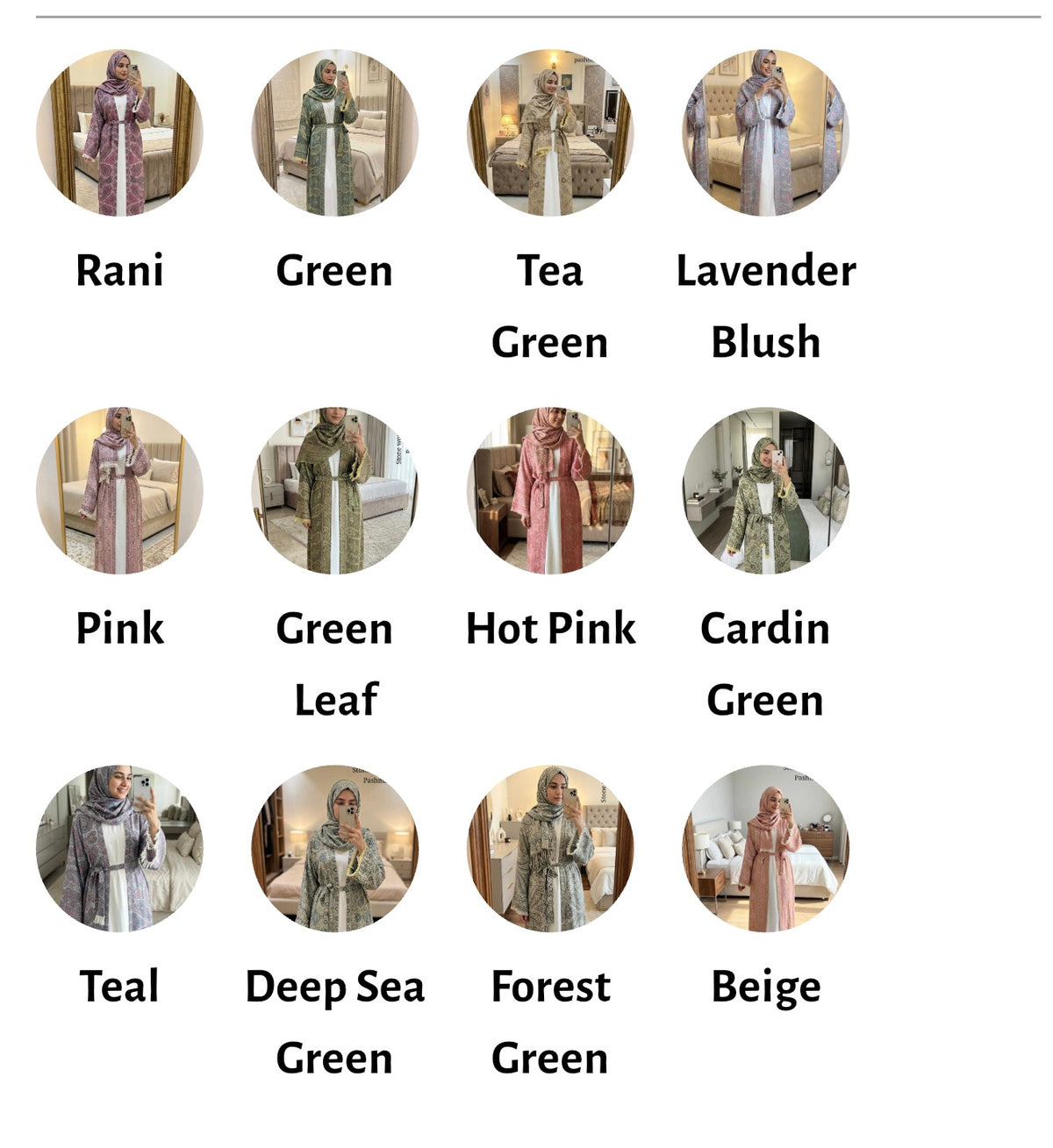 Pure
Pashmina Abaya