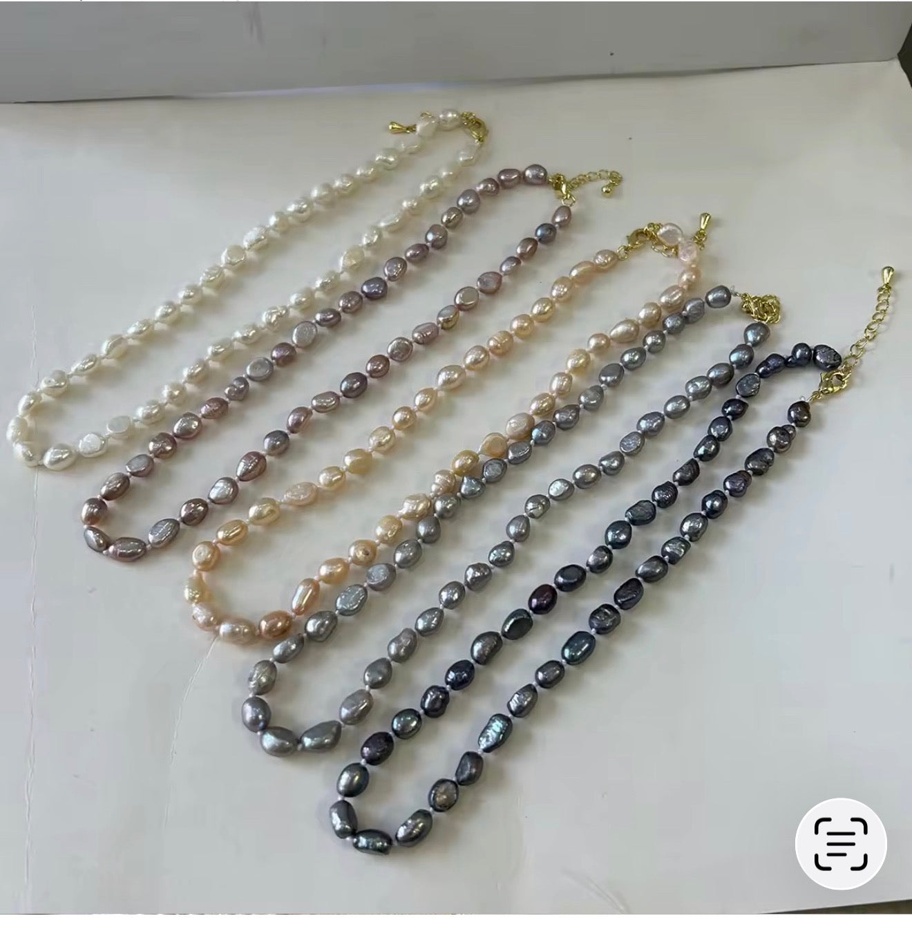 16-18 Inch 100% NATURE FRESHWATER Baroque
PEARL Choker NECKLACE-Good Quality-brass 18k Gold Plated , Clasp Waterproof 