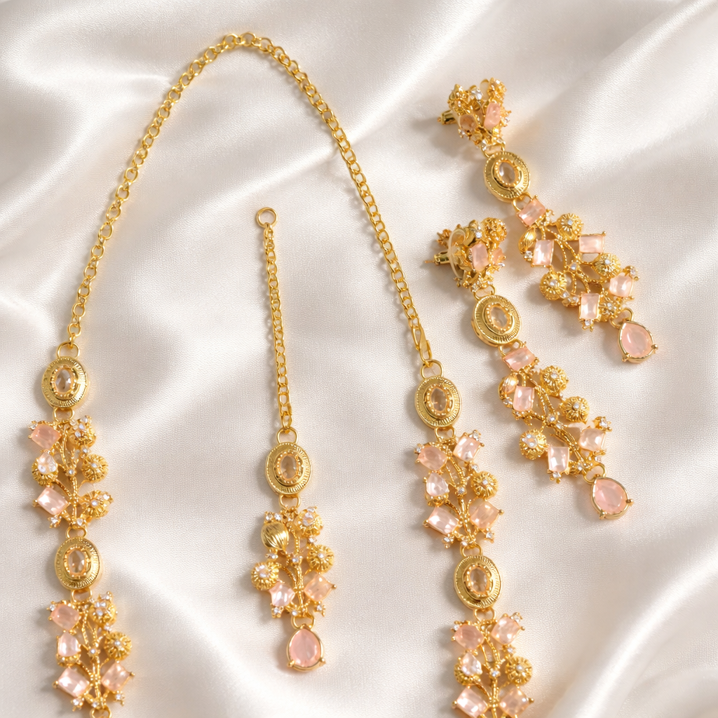Turkish Long Mala Set with Tika