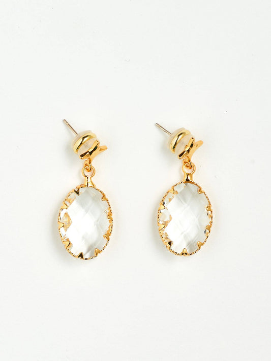 Lily Glass Pendant Earrings