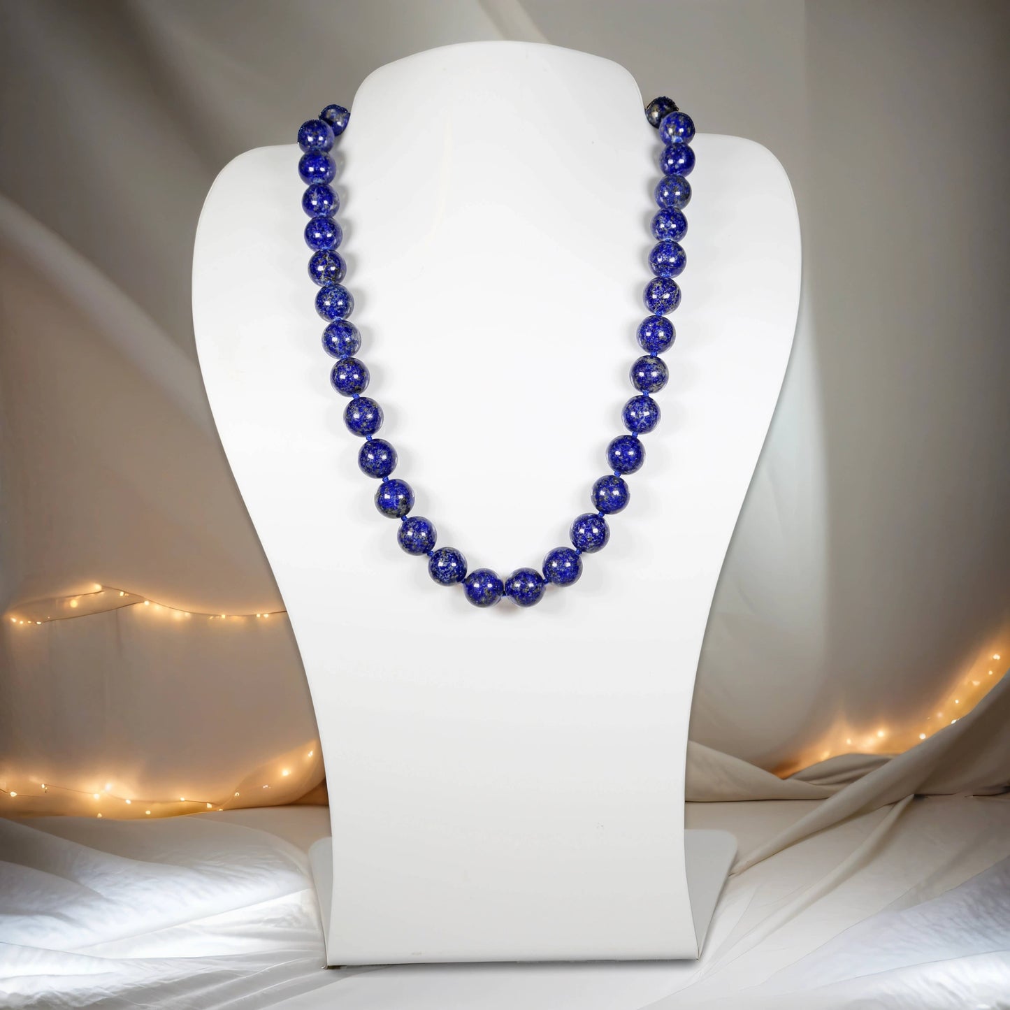 Lapis Lazuli Beaded Short Necklace