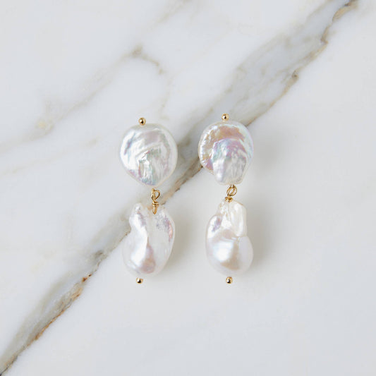 Maya Baroque Pearl Drop Earring
